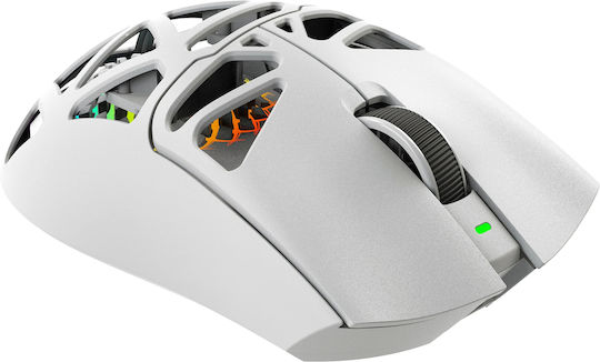 White Shark Morien Ασύρματο RGB Gaming Ποντίκι 12000 DPI Λευκό