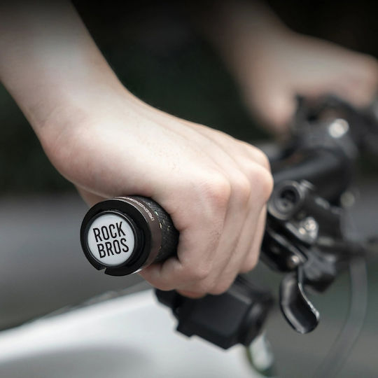 Rockbros Mânere Anatomice Pentru Ghidon De Bicicletă În Culoare Neagră 130mm Din Silicon