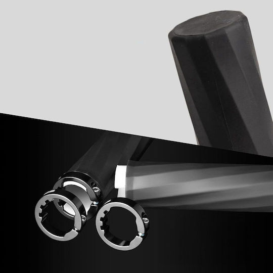 Rockbros Anatomische Fahrradlenkergriffe in Schwarzes Farbe 130mm aus Gummi