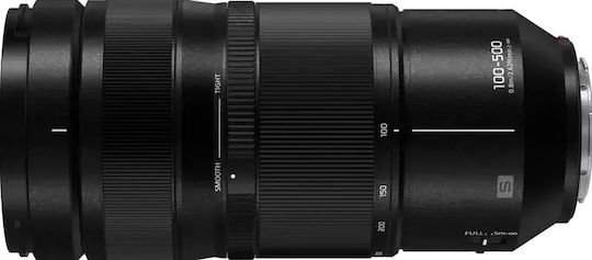 Panasonic Camera Lens LUMIX S 100-500mm F5-7.1 O.I.S Fixed for Leica L Mount Black