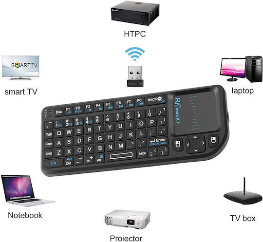 Riitek mini X1 Wireless Keyboard with Touchpad English US