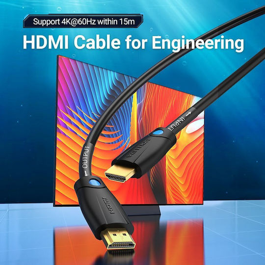 Vention HDMI 2.0 HDMI Cable Male - HDMI Male 20m Black