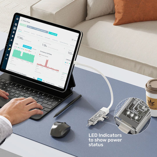 Unitek USB 2.0 4 Port Hub with USB-A Connection White