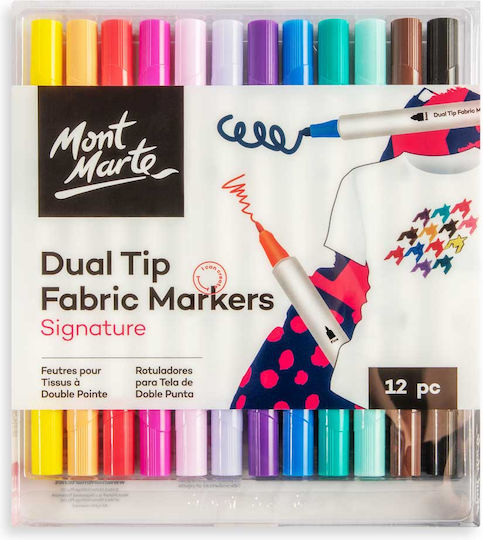 Mont Marte Textile Marker Set 12pcs