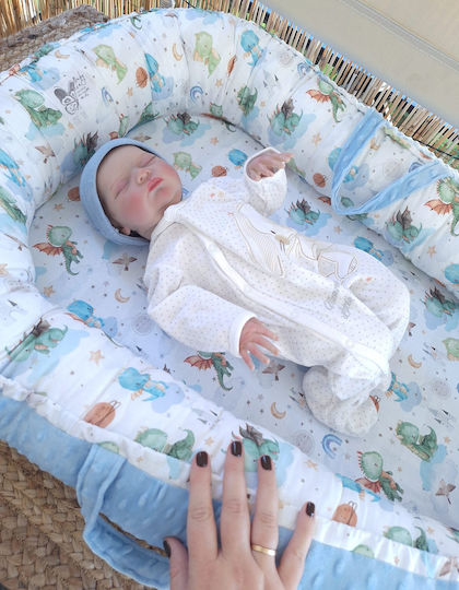 BabyValia Βρεφικό Μαξιλάρι Φωλιά Πράσινο 70x110εκ.