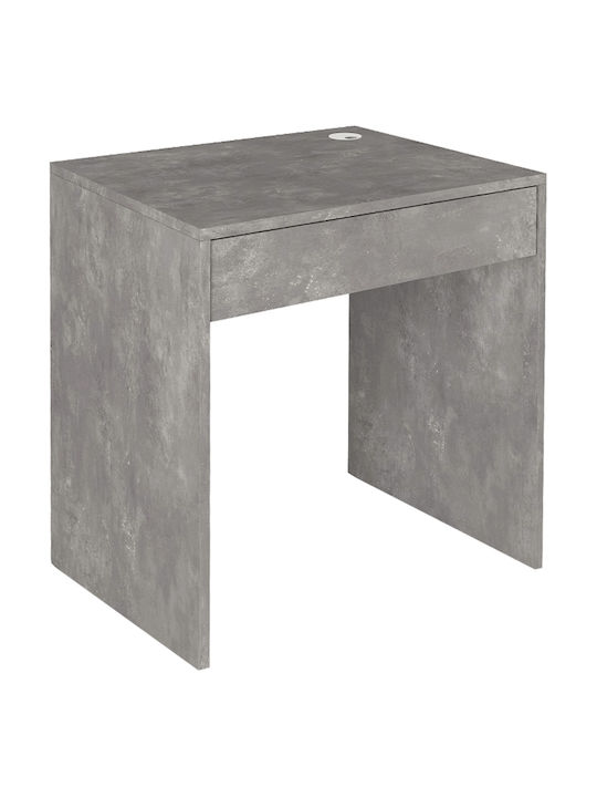 Γραφείο Mida Ξύλινο Γκρι Σκυροδέματος 72x60x73.8εκ.