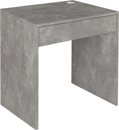 Mida Wooden Desk Grey Concrete 72x60x73.8cm