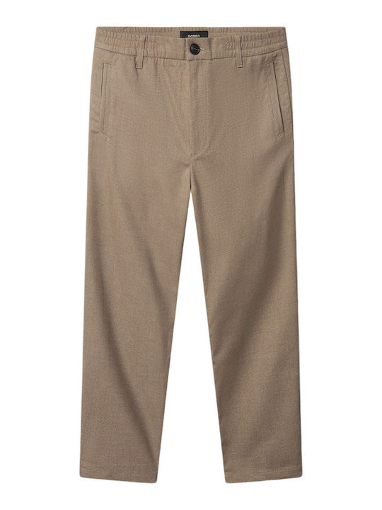 Monza Men's Trousers Elastic Brown