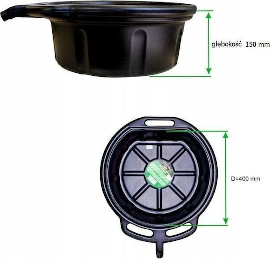Rockforce Plastic Oil Drain Pan 16L