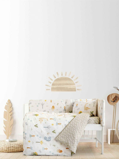 Kocoon Set Baby Crib Sheets Cotton Multicolour 120x160cm 3pcs Kocoon Set Baby Crib Sheets Cotton Multicolour 120x160cm 3pcs