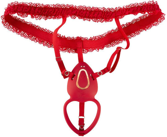 You2Toys Strap-on Lay-on Vibe Δονητής με Απομακρυσμένο Έλεγχο Κόκκινος
