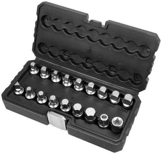 Yato Yt-05991 Комплект от 18 части за ключове за пробки за източване на масло