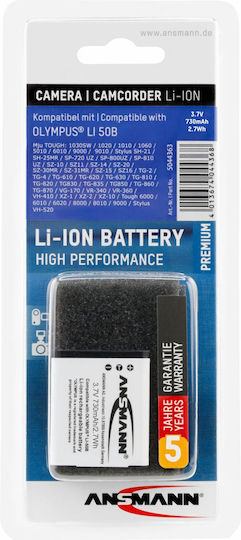 Ansmann A-Oly LI 50B Kamera-Batterie Lithium-Ionen (Li-Ion) 730mAh Kompatibel mit Olympus