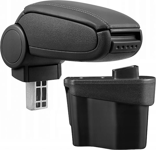 Auto Armlehne Leder Citroen C4 2009+ Schwarz