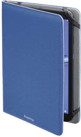HAMA Strap Flip Cover Blue (9.5 - 11 Inch Tablets)