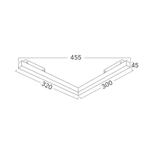Braytron LED Kommerzielle Lineare Beleuchtung Decke 20W Dimmbar Warmweiß