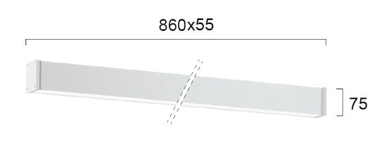 Viokef LED Commercial Linear Wall Light Natural White IP67 86cm