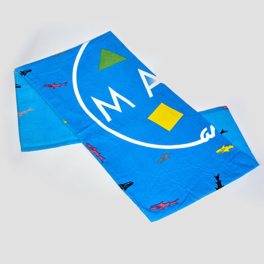 Maui & Sons Light Blue Beach Towel 170x90cm
