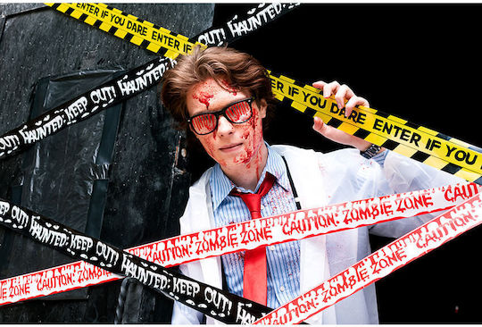 Karnevalsaccessoires Brillen Schwarz für Halloween aus Kunststoff