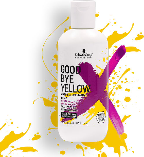 Schwarzkopf Good Bye Yellow Sampon de Reconstrucție/Hrană și Volum pentru Păr Vopsit 1000ml
