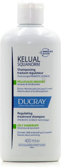 Ducray Kelual Squanorm Шампоан Против Пърхот за Мазна Коса 400ml