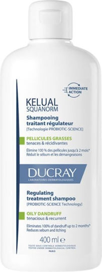 Ducray Kelual Squanorm Шампоан Против Пърхот за Мазна Коса 400ml