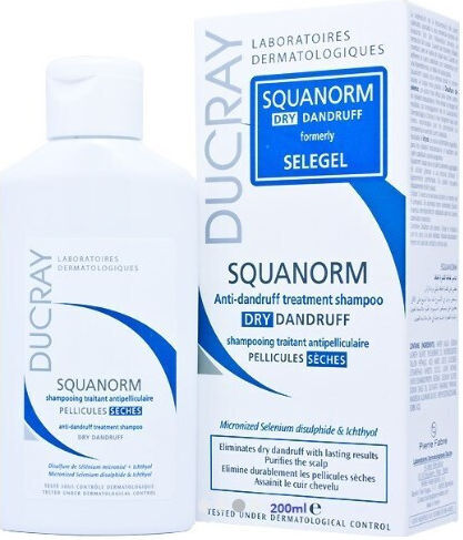 Ducray Squanorm Шампоан Против Пърхот и Суха Кожа за Суха Коса 200ml
