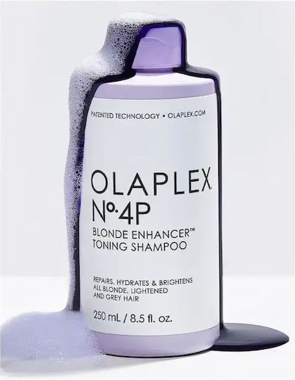 Olaplex No.4P Blonde Enhancer Toning Shampoos für Gefärbt Haare 250ml