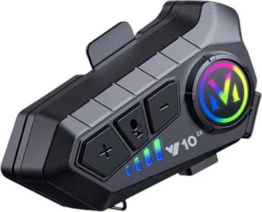 V10 Dual Machine Intercom for Motorcycle Helmet with Bluetooth