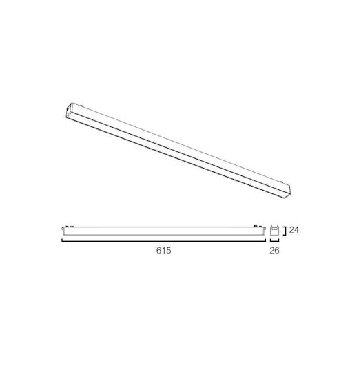Sun Light Линейно Таванно Осветително Тяло Регулируемо Бяло 48V Бяло