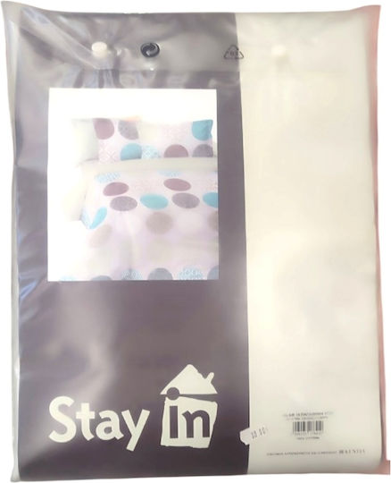 Kentia Set Duvet Cover Cotton 230x250cm Super King with 2 Pillowcases 04-Brown/Gold