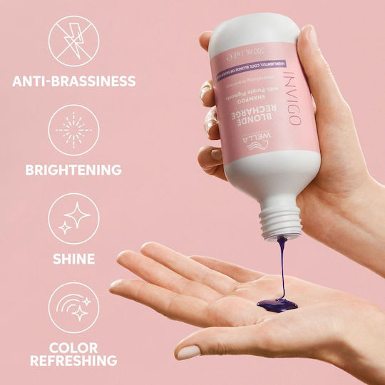 Wella Profesionnals Invigo Blonde Recharge Шампоан Възстановяване/Подхранване И Запазване На Цвета За Оцветена Коса 1000мл