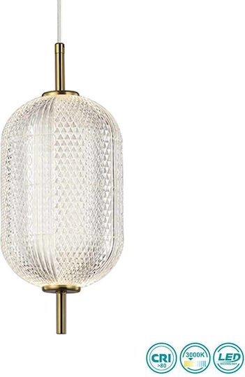 Viokef Pellucid Pendant Light Yellow Rail 150x350x140cm