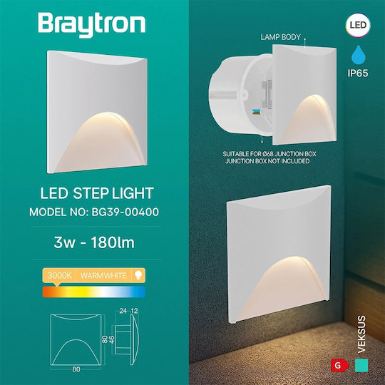 Braytron Veksus Стенно Външно Осветително Тяло LED IP65