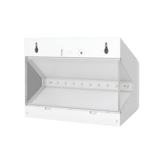 Braytron Стенно Външно Осветително Тяло LED IP54 6W с Студено бяло Светлина