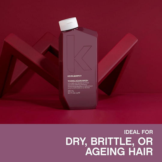 Kevin Murphy Young Again Σαμπουάν Αναδόμησης/Θρέψης & Ενυδάτωσης για Εύθραυστα Μαλλιά 250ml