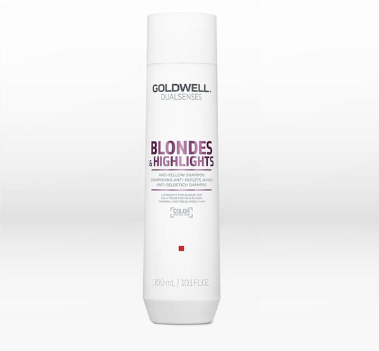 Goldwell Dualsenses Blonde & Highlights Anti Yellow Șampon Pentru Volum și Păstrarea Culorii Pentru Păr Vopsit 250ml