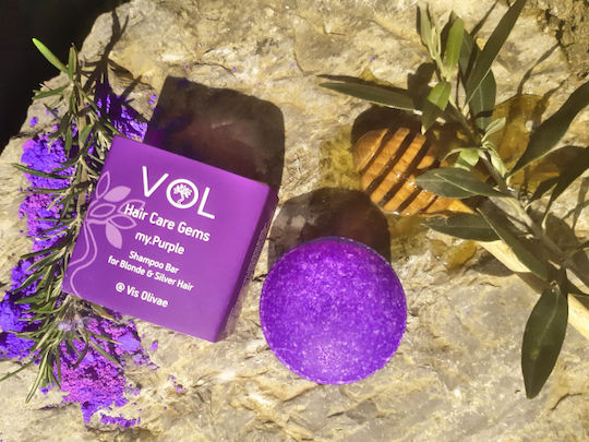 Vis Olivae Hair Care Gems My Purple Solid Шампоан Възстановяване/Подхранване И Хидратация За Всички Типове Коса 55гр