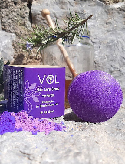 Vis Olivae Hair Care Gems My Purple Solid Шампоан Възстановяване/Подхранване И Хидратация За Всички Типове Коса 55гр