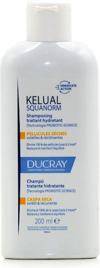Ducray Kelual Squanorm Shampoos Against Dandruff & Dry Scalp 200ml