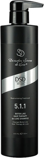 DSD de Luxe 5.1.1L Botox Like Σαμπουάν Αναδόμησης/Θρέψης & Ενυδάτωσης για Όλους τους Τύπους Μαλλιών 500ml