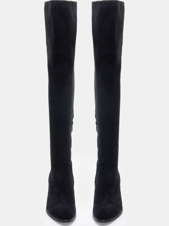 Damenstiefel Über dem Knie Schwarze