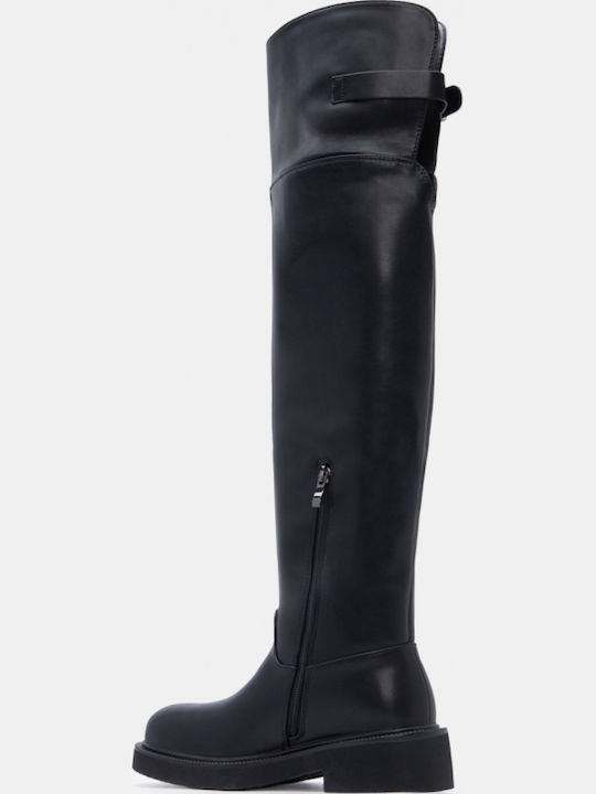 Women's Boots Over The Knee Black