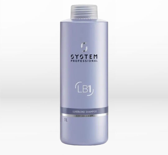 System Professional Luxeblond LB1 Sampon De Par Păstrarea Culorii Pentru Păr Vopsit 1000ml