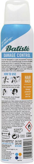 Batiste Damage Control Dry Shampoo Reconstruction/Nourishment And Mass Gaining For All Hair Types 200ml