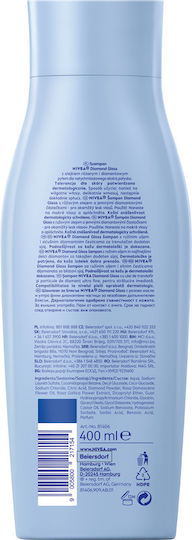 Nivea Diamond Gloss Care Shampoo Reconstruction/Nourishment and Shine for Normal Hair 400ml