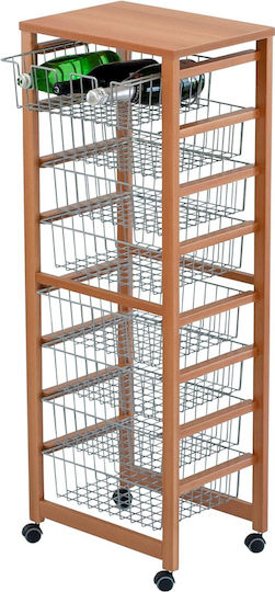 Arredamenti Italia Trolă de Bucătărie Metalică 46x46x122cm