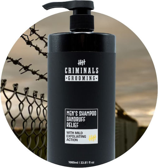Criminals Dandruff Relief Σαμπουάν κατά της Πιτυρίδας για Όλους τους Τύπους Μαλλιών 1000ml