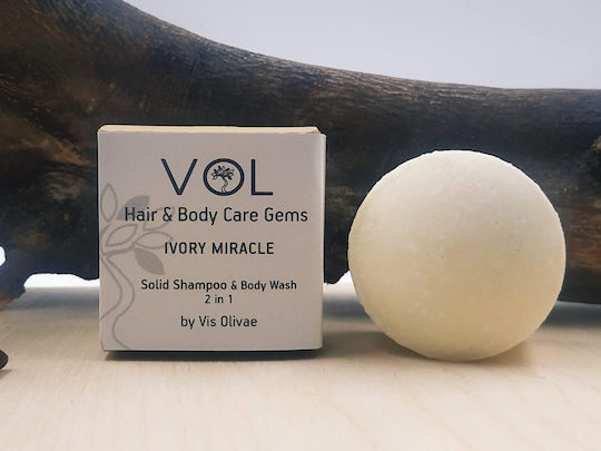 Vis Olivae Ivory Miracle Solid Шампоан Възстановяване/Подхранване И Хидратация За Всички Типове Коса 70гр