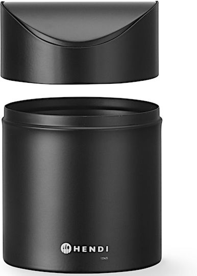 Hendi Metallisches Badezimmer Behälter 1.2l Schwarze